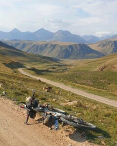 Arabel Valley, a high-altitude (3800m) plateau on the Silk Road Mountain Race